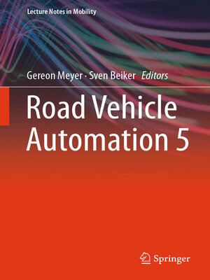 cover image of Road Vehicle Automation 5